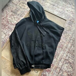 Adidas Black Hoodie with Logo worn once